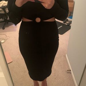 Vici long black dress